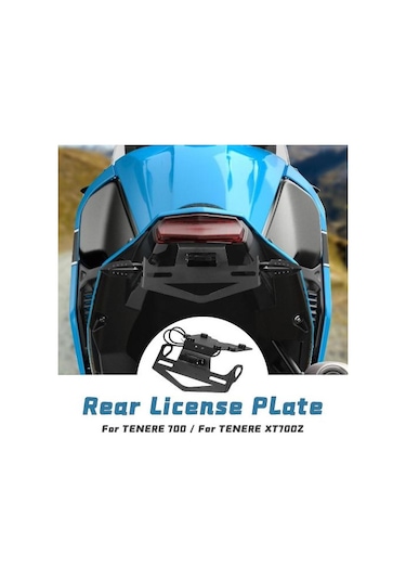Tenere 700 Plaka Tutucu Kuyruk Düzenleyici Çamurluk Eliminatörü Led Işık Yamaha Tenere700 Ralli Xtz700 T7 Xt700z 2019 2020 2021