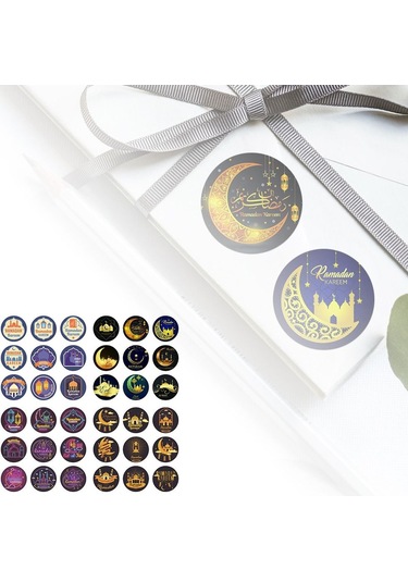 10 Yaprak Eıd Mubarak Etiket Mühür Etiketleri 10 Yaprak C 10 Yaprak C Diğer