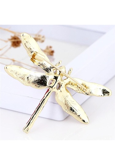 Yeşil Charm Yusufçuk Hayvan Broş Pin Bayanlar Hediye Takı Yeşil