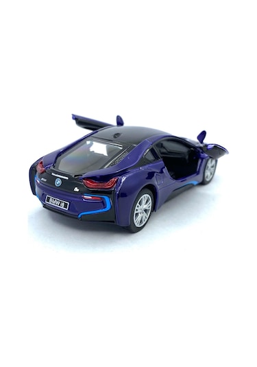 Kinsmart Bmw I8 1 36 Çek Bırak Model Araba lacivert