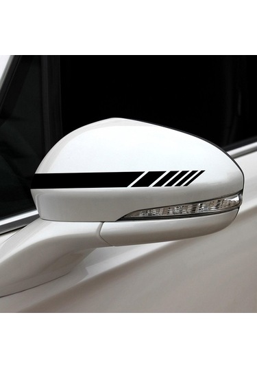 Novahub 5 Adet Araba Yan Kapı Gövde Kaput Ayna Çıkartma Şeritleri, Yarış Tasarımı