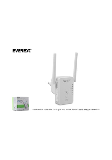 Everest Ewr-n501 Ieee802.11 B-g-n 300 Mbps Router Wifi Range Extender