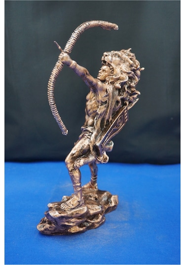 Herkül Antik Yunan Kahramanı Heykeli- 27 Cm Herakles Biblo Ev Ofis Hediyelik Bakır