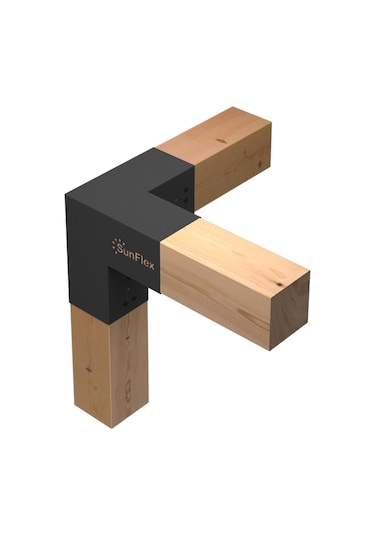 14 X 14 Triflex 3 Kollu Pergola Köşe Kiriş Braketi