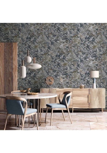 Adawall Roka 23101-5 Mermer Desenli Düz Sade Duvar Kağıdı