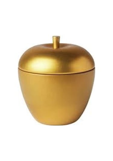 Ikea Vınterfınt Metal Kutuda Dekoratif Kokulu Mum Altın Rengi