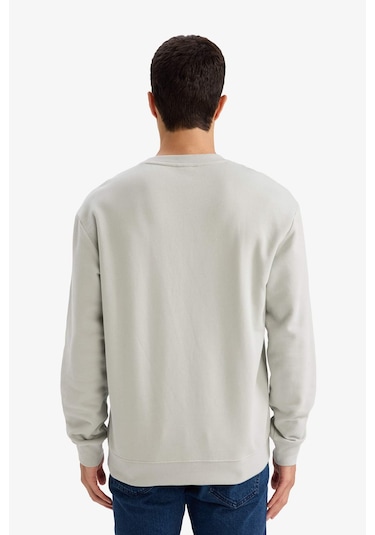 Defacto %100 Pamuk Basic Sweatshirt E8339ax26spgn1255 Yeşil-gn1255