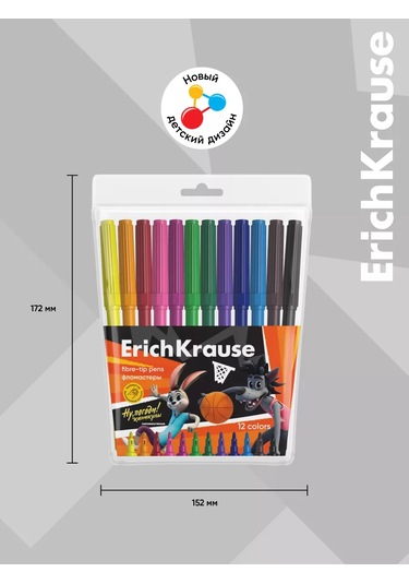 Erichkrause Nu, Pogody Tatil 12 Renkli Keçeli Kalemler 216187488