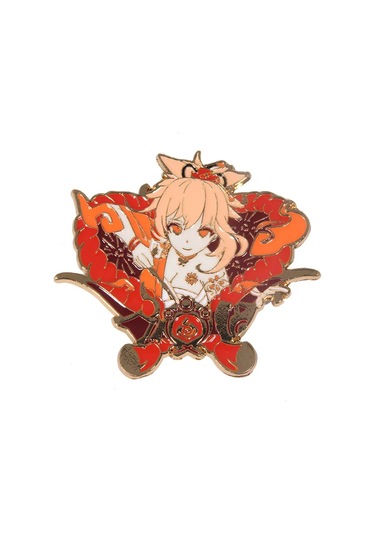 Oyun Genshin Etki Emaye Pim Anime Wendi Zhongli Keqing Tartaglia Hu Tao Yoimiya Yoimiya Çok Renkli