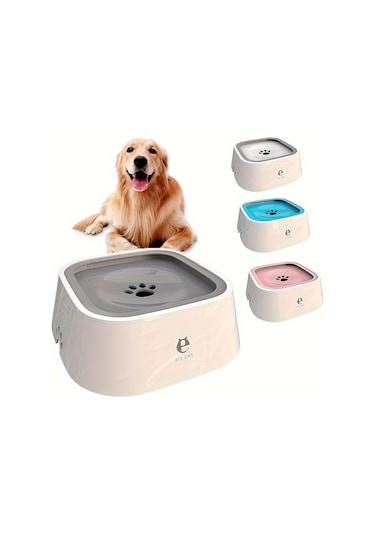 Otomatik Pet Su Çeşmesi Kasesi - Plastik, Dökülmez, Şarjsız, Pilsiz - Köpekler İçin Araç Taşımalı Seyahat Dispenseri