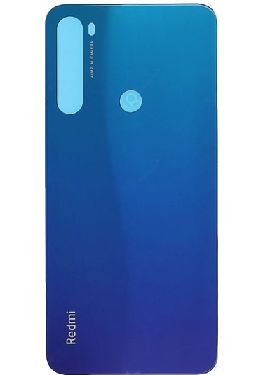 Xiaomi Redmi Note 8 Mavi Arka Pil Kapağı Batarya Kapağı Mavi