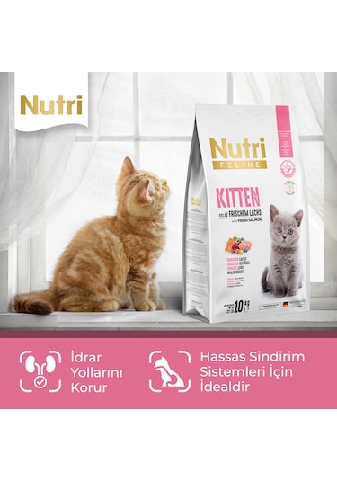 Nutri Feline Kitten Tavuklu Yavru Kedi Maması 10 KG