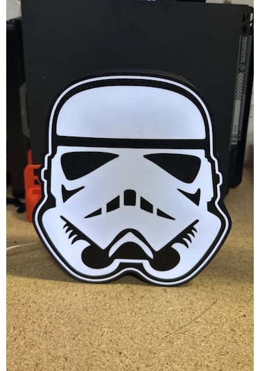 Star Wars Stormtrooper Dekoratif Tasarımlı Gece Lambası Çok Renkli