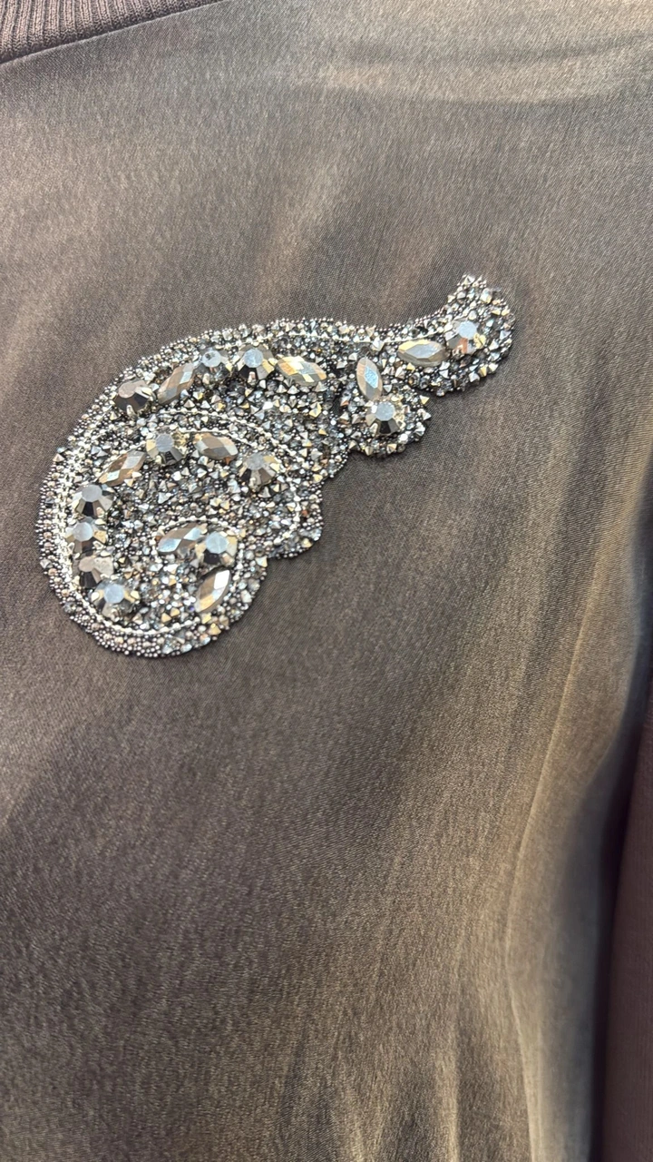 Nuss 1033 Cupra İpek Takım - Kahve Kahverengi