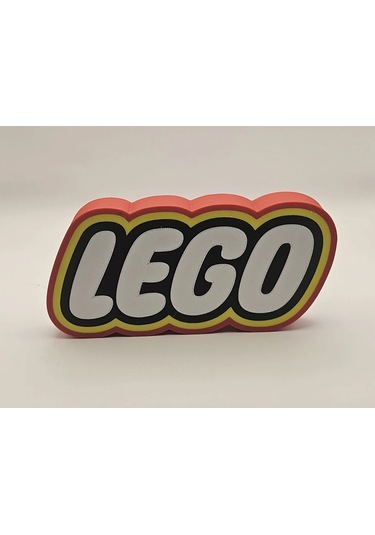 Lego Logo Standı Masaüstü Süs Oyuncak Temalı Dekoratif Figür Çocu