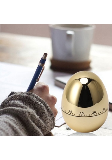 Geeroyoo Altın Yumurta Modeli Mekanik Zamanlayıcı: 60 Dakika Mutfak Pişirme, Çalışma Ve Sınav Hatırlatıcısı - Doğru Zaman Kontrolü