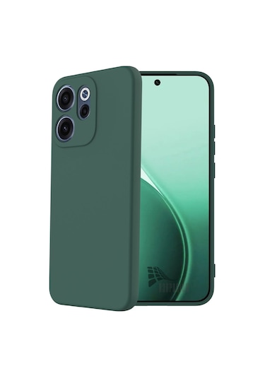 Oppo Reno 15 Pro Uyumlu Silikon Kılıf - Pastel Renk Tonu Kamera Korumalı Esnek Kapak - Yeşil Yeşil