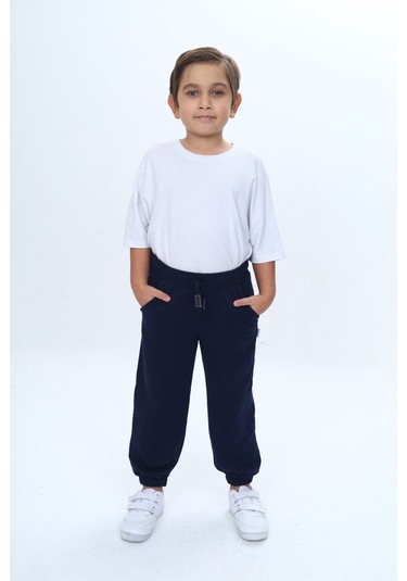 Toontoy Erkek Çocuk Paça Lastikli Eşofman Alt Füme