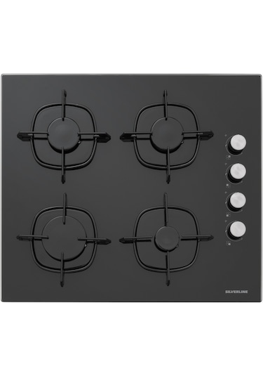 Silverline BO6504B01 - CS5335B01 - 3457 Soho 60 Siyah Cam Ankastre Set