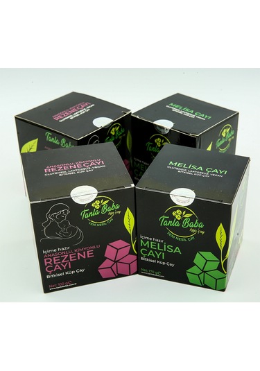 Melisa Çayı 2 Paket ve Anasonlu Kimyonlu Rezene Çayı 2 Paket 4'lü