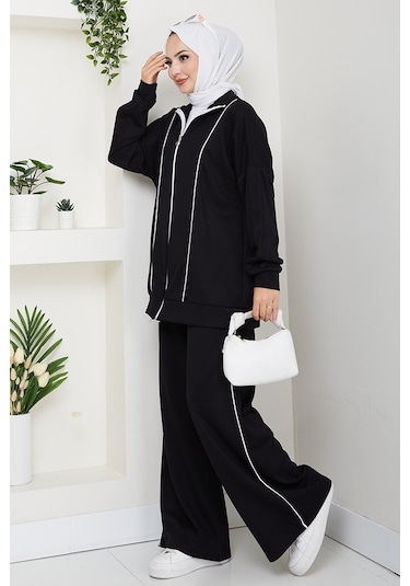 Biyeli Oysho İkili Takım 1608 - Siyah Siyah