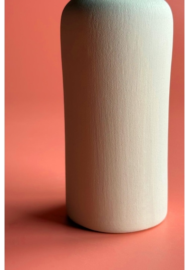 Karina Şişe Vazo Seramik Bisküvi 21 Cm