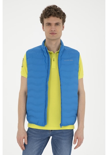 U.s. Polo Assn. Erkek Saks Yelek Dokuma 50280831-vr045 Mavi Mavi U.s. Polo Assn. Erkek Saks Yelek Dokuma 50280831-vr045 Mavi Mavi