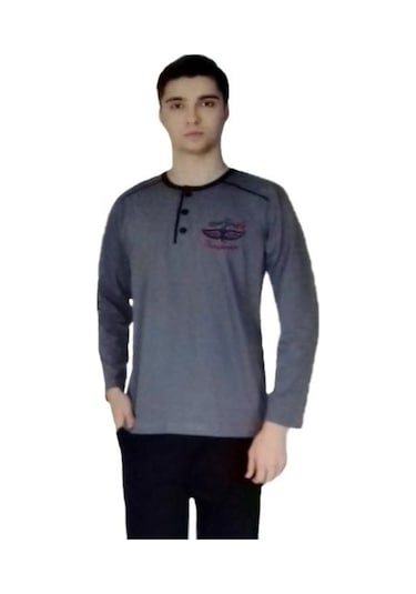 Aysu 2008 Erkek Uzun Kol Pijama Takımı Penye Pijama Takımı