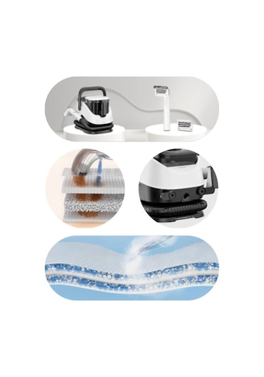 Torima TCC-01 Gri Buharlı Koltuk Ve Halı Yıkama Makinesi