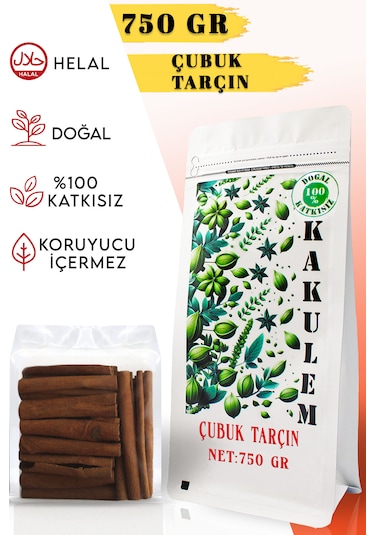 Kakulem Katkısız Kabuk Çubuk Tarçın 750 G
