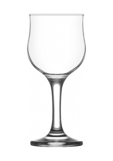 LAV Nevakar Cam Beyaz Şarap Kadehi 6'lı 200 ml Ayaklı (Meşrubat/Su Bardağı)