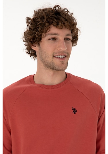 U.s. Polo Assn. Erkek Gül Kurusu Sweatshirt 50313752-vr026 Gul Kurusu
