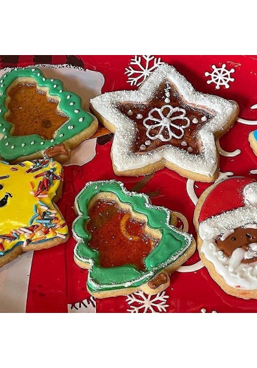 Bisküvi Kalıbı Beş Köşeli Yıldız Kurabiye Kalıbı Kesme Kalıbı Çocuklar Yetişkinler İçin Hediye Çok Renkli