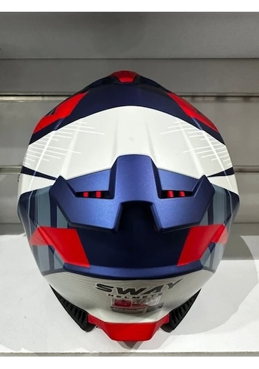 Sway Sw-865 St  Motosiklet Kaskı Blue/red