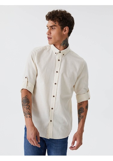 Loft Erkek Gömlek Bej Lf2027896 24kp69000047 P69101 Bej