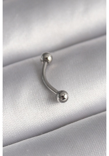 Forwhat Zarif Kadın İçin Silver Çelik Topçuk Trend Piercing