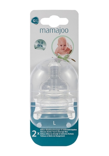 Mamajoo %0 Bpa 12 Ay+ Silikon Biberon Emziği 2'Li No 3