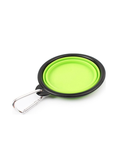 Sones Taşınabilir Pet Katlanır Besleme Kase Silikon Su Bulaşık Besleyici Köpek Seyahat Kase