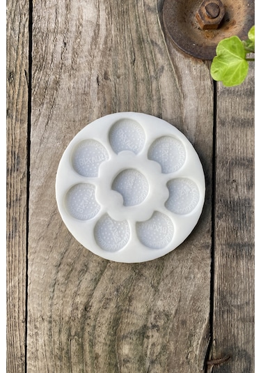 Kremalı Bisküvi Büyük Mum Kalıbı ( Silikon )