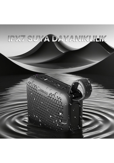 Nowgo Stone M1 5w Su Geçirmez Taşınabilir Bluetooth 5.4 Hoparlör Kahverengi