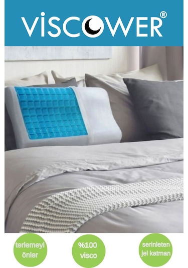 Viscower Queen Yüksek Terletmeyen Ortopedik Boyun Destekli Yastık