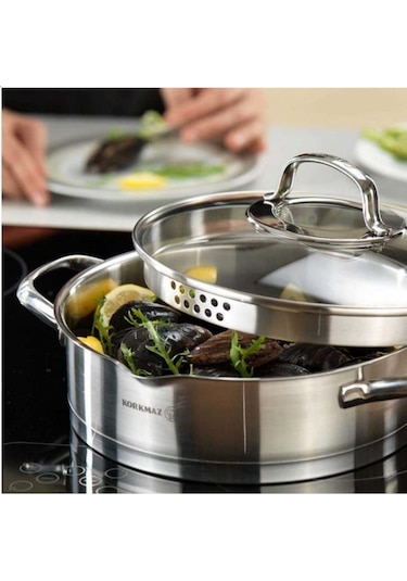 Korkmaz A1702 Steama 15 Parça Hiper S Gümüş