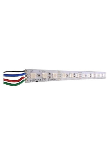Alüminyum Kasa Lı 5730 Ledli Çubuk Led Bar Kırmızı -şeffaf Cam