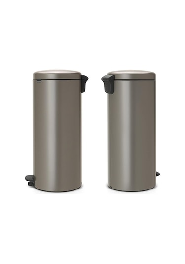 Brabantia Çöp Kutusu 30 Litre Newicon Pedallı Platin 114441