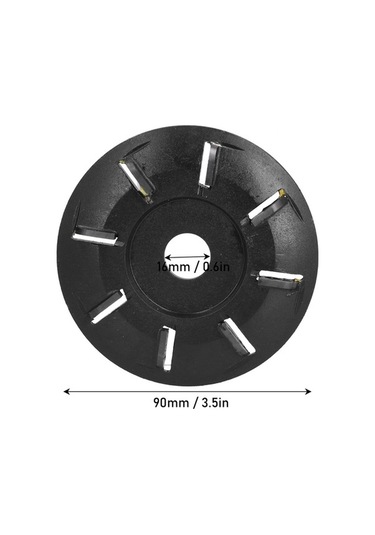 Besthome1 16mm Açımlı Tungsten Çelik Ahşap Oymacılık Diski 8 Dişli Kesme Parlatma Şekillendirme Köşe Frezi Uyumlu