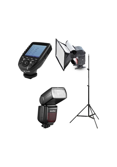 Godox Tt685ıı-c Canon Flaş Full Set - X Pro + 20x30 Softbox