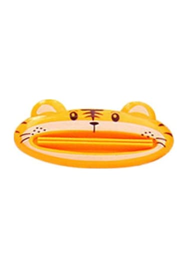 Beyaz 1 Adet Moda Banyo Kolay Karikatür Diş Macunu Dispenseri Ev Tüp Haddeleme Tutucu Sıkacağı Beyaz