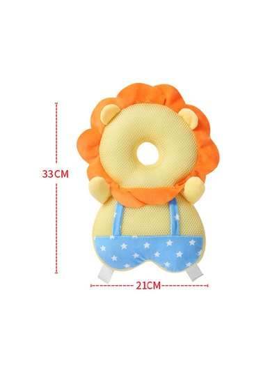 Dianziye Büyük Boy Ağızlı Aslan Desenli Yazlık Bebek Yürüyüş Korumalı Yastık - Kafa Koruma Padı - Fabrika Doğrudan Tedarik Yatay Sabit Kemer Yok