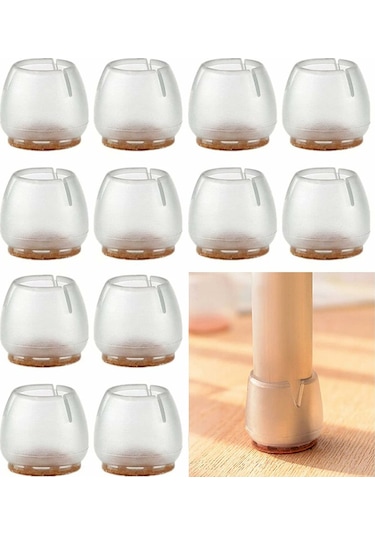 Ximistore9 16 Adet Silikon Masa/sandalye Ayak Koruması 37-42 Mm - Zemin Koruyucu, Sessiz Kaydırma, Kaymaz, Dayanıklı