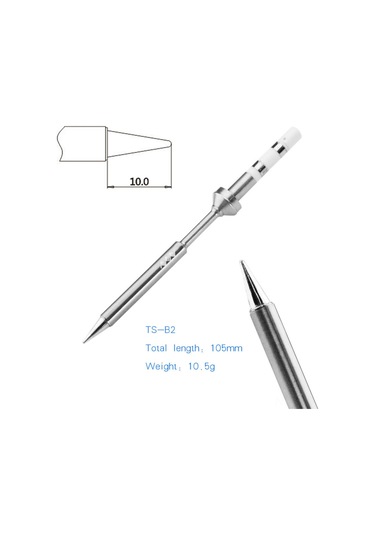Kosona Ts100/ts101 İçin Çelik Kaynak Ucu Değiştirme Parçası - Hızlı Isıiletimli 7 Farklı Tip Seçeneği Ts-b2